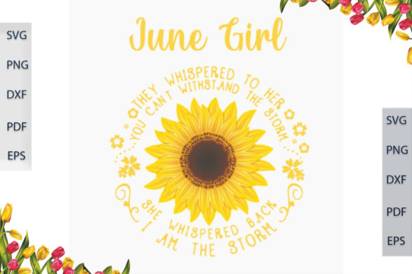 Birthday Gift for June Sunflower Girls