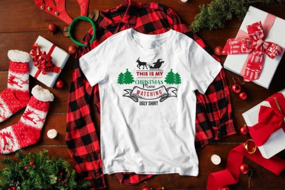 Christmas Movie Watching Ugly Shirt SVG Review