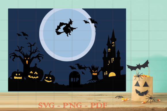 Flying Witch and Pumpkin Halloween SVG Review