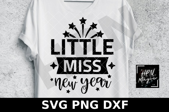 Little Miss New Year SVG Funny New Year Review