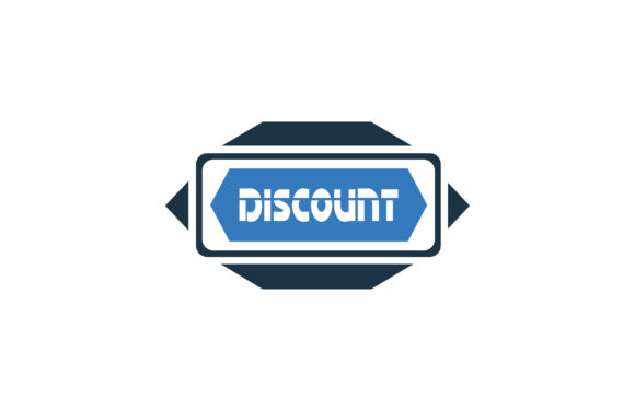 Review: Discount, Discounting, Sticker Icon for Real Embroidery