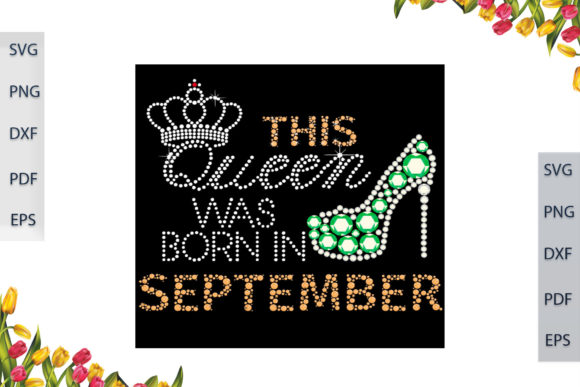 Reviewing This Queen Was Born in September SVG for Real Embroidery